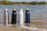Termo fľaša Gaia z RCS recyklovanej nerezovej ocele - XD Collection