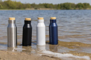 Termo fľaša Gaia z RCS recyklovanej nerezovej ocele - XD Collection