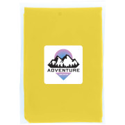 GRS recyklované jednorazové pončo do dažďa Mayan s úložným vakom