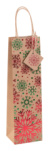 Pekkola W vianočná darčeková taška na víno, farba - multicolour, veľkosť - 100×350×80mm