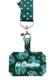 Subyard Mobile RPET lanyard RPET s držiakom na mobilný telefón