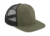 Original Flat Peak 6 panelový Trucker - Beechfield, farba - olive green/black, veľkosť - One Size