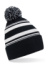 Pruhovaná fanúšková čiapka - Beechfield, farba - black/white, veľkosť - One Size