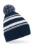 Pruhovaná fanúšková čiapka - Beechfield, farba - french navy/white, veľkosť - One Size