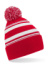Pruhovaná fanúšková čiapka - Beechfield, farba - classic red/white, veľkosť - One Size
