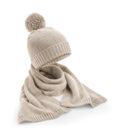Darčeková súprava pleteného šálu a čiapky