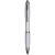 Zaoblené guľôčkové pero s matným tubusom a úchopom, farba - bílá
