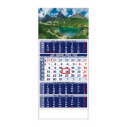 Plánovací kalendár ŠTANDARD 4M modrý 2024  Obrázok A