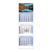 Plánovací kalendár KLASIK 3M modrý 2024  Obrázok G