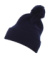 Cuffed Pom Pom Knit Beanie čiapka - Flexfit, farba - navy, veľkosť - One Size