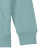 The iconic kids' hoodie sweatshirt - Stanley Stella, farba - teal monstera, veľkosť - 5-6/110-116cm