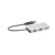 USB rozbočovač s 20cm káblom, farba - stříbrná