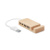 Bambusový USB rozbočovač, farba - barva dřeva