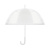 Priehľadný 23palcový dáždnik, farba - bílá