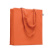 Nákupná taška z bio bavlny, farba - oranžová