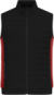 Pánska vesta, farba - black/red melange, veľkosť - XS