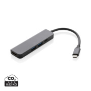 Hub s HDMI vstupom Terra z RCS recykl. hliníka - XD Xclusive