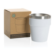 Hrnček s dvojitou stenou Clark 300ml z RCS recykl. ocele - XD Collection