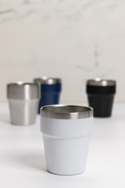 Hrnček s dvojitou stenou Clark 300ml z RCS recykl. ocele - XD Collection