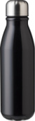 Recyklovaná hliníková fľaša Adalyn, farba - čierna