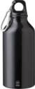 Recyklovaná hliníková fľaša (400 ml) Myles, farba - čierna