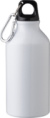 Recyklovaná hliníková fľaša (400 ml) Myles, farba - white