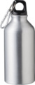 Recyklovaná hliníková fľaša (400 ml) Myles, farba - silver