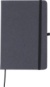 Zápisník z recyklovanej kože (A5) Gianna, farba - čierna