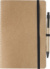 Zápisník z recyklovaného kartónu (A5) Theodore, farba - čierna