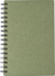 Recyklovaný kartónový zápisník Caleb, farba - green