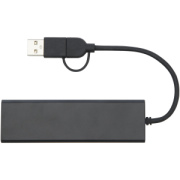 Rise USB 2.0 hub z RCS recyklovaného hliníka - Tekio