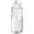 H2O Active® Big Base litrová športová fľaša s viečkom s hubicou, farba - bílá