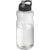 H2O Active® Big Base litrová športová fľaša s viečkom s hubicou, farba - černá