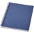 Desk-Mate® recyklovaný farebný krúžkový zápisník A6, farba - tmavě modrá