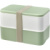 MIYO Renew dvojposchodový jedálenský box, farba - slonovinově bílá