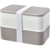 MIYO Renew dvojposchodový jedálenský box, farba - oblázková šedá