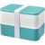 MIYO Renew dvojposchodový jedálenský box, farba - reef blue