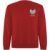 Batian unisex sveter s výstrihom crewneck - Roly, farba - červená, veľkosť - S