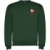 Clasica unisex sveter s výstrihom crewneck - Roly, farba - láhvová zelená, veľkosť - 3XL