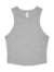 Dámske tielko Micro Rib Racer Tank - Bella+Canvas, farba - athletic heather, veľkosť - 2XL