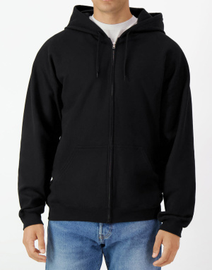 Mikina s kapucňou a zipsom Softstyle Midweight