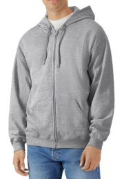 Mikina s kapucňou a zipsom Softstyle Midweight
