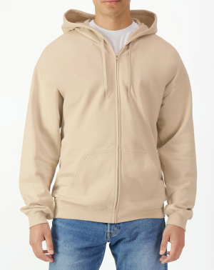 Mikina s kapucňou a zipsom Softstyle Midweight