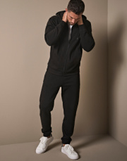 Mikina s kapucňou a zipsom Ribbed Interlock - Tee Jays