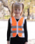 Detská bezpečnostná vesta Action - Korntex, farba - brachiosaurus orange, veľkosť - 2XS