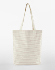 Pruhovaná nákupná taška z organickej bavlny