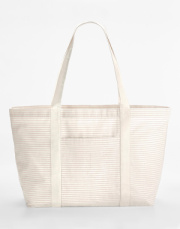 Pruhovaná nákupná taška z organickej bavlny - Westford Mill