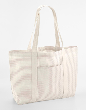 Pruhovaná nákupná taška z organickej bavlny - Westford Mill