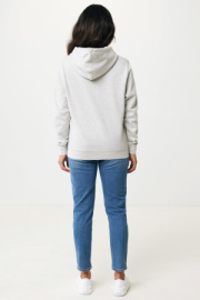 Ľahká mikina s kapucňou IQONIQ Rila z recykl. bavlny - Iqoniq – light heather grey – náhľad 8