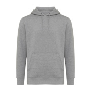 Ľahká mikina s kapucňou IQONIQ Rila z recykl. bavlny - Iqoniq – light heather anthracite – náhľad 10